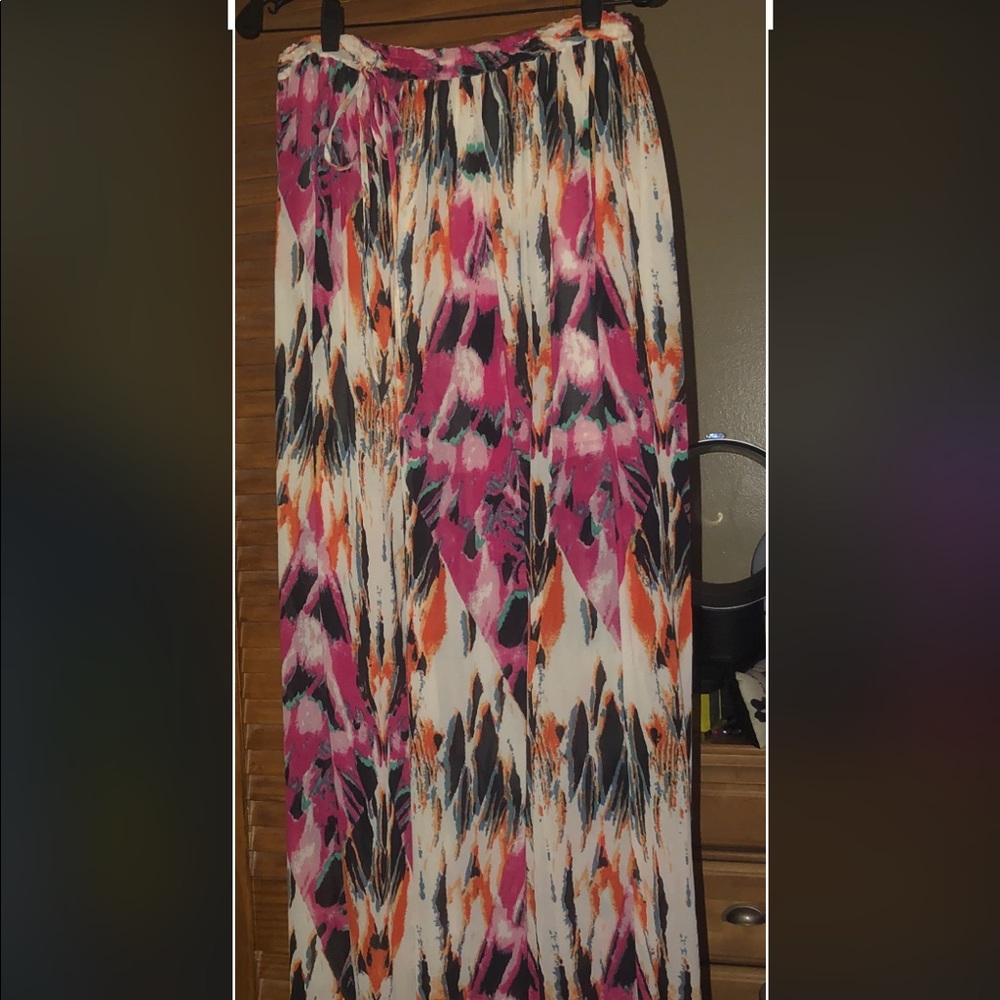 Love Sam Colorful (Lined) Maxi Skirt - Size M